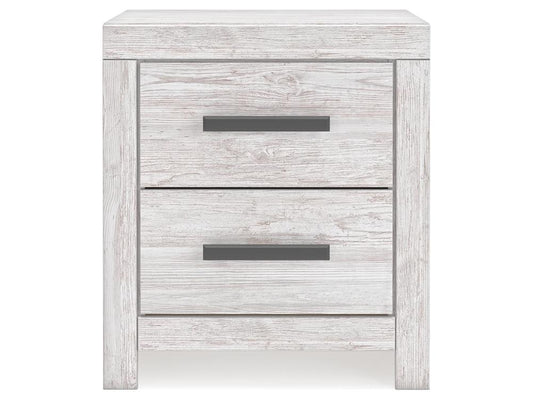 Signature Design by Ashley - Cayboni Two Drawer Night Stand in Whitewash - B3788-92 veiw 1