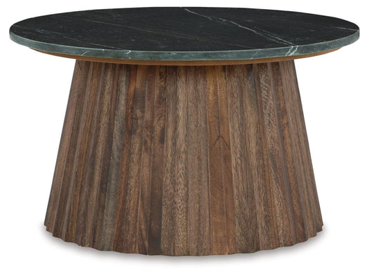Signature Design by Ashley - Ceilby Accent Cocktail Table in Black/Brown - A4000601 veiw 1
