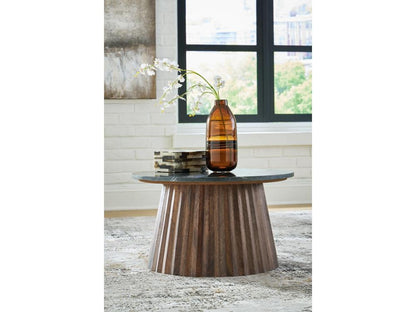 Signature Design by Ashley - Ceilby Accent Cocktail Table in Black/Brown - A4000601 veiw 2