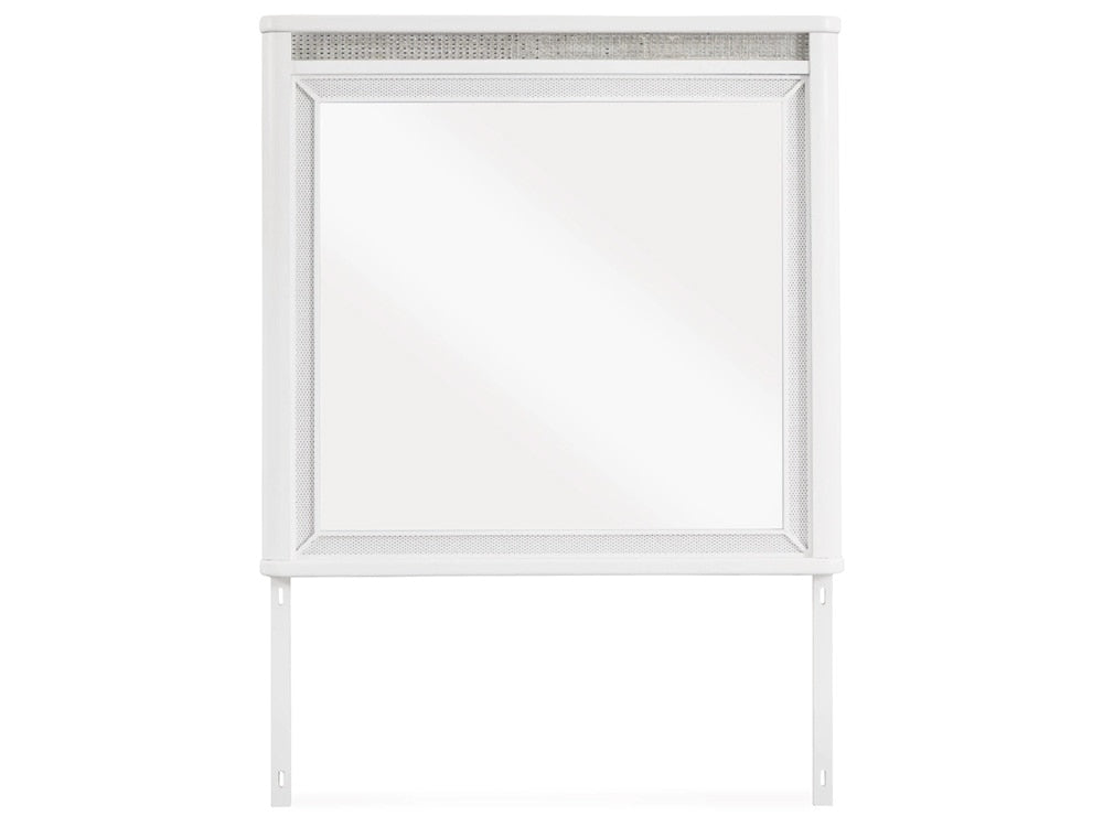 Signature Design by Ashley - Chalanna Bedroom Mirror in White - B822-36 veiw 1