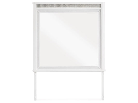 Signature Design by Ashley - Chalanna Bedroom Mirror in White - B822-36 veiw 1