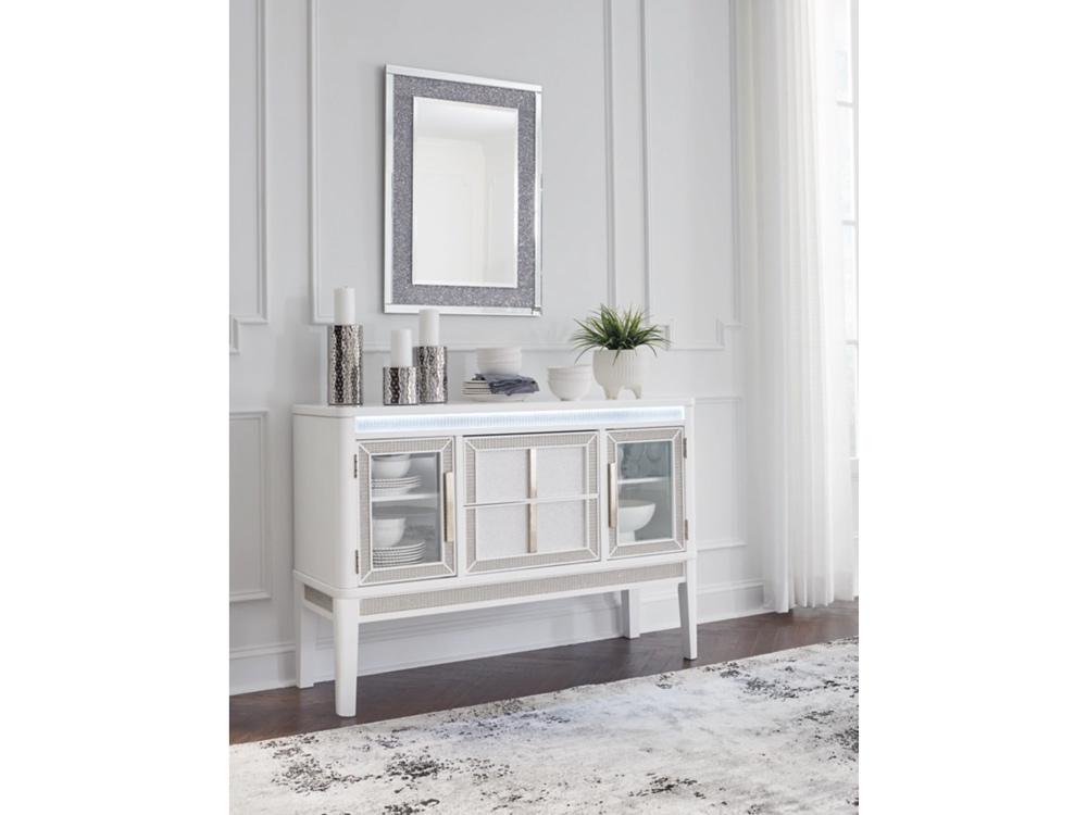 Signature Design by Ashley - Chalanna Dining Room Server in White - D822-60 veiw 2