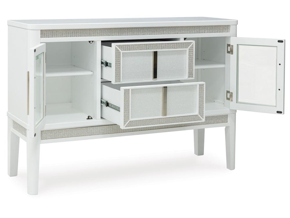 Signature Design by Ashley - Chalanna Dining Room Server in White - D822-60 veiw 3