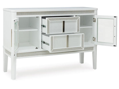Signature Design by Ashley - Chalanna Dining Room Server in White - D822-60 veiw 3