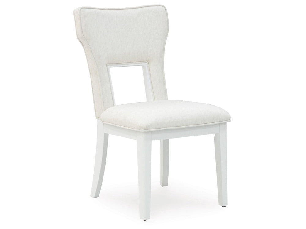 Signature Design by Ashley - Chalanna Dining Uph Side Chair (Set Of 2) in White - D822-01 veiw 3
