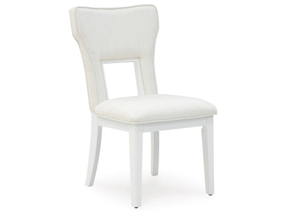 Signature Design by Ashley - Chalanna Dining Uph Side Chair (Set Of 2) in White - D822-01 veiw 3