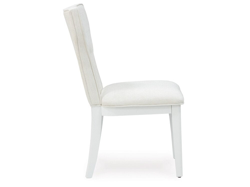 Signature Design by Ashley - Chalanna Dining Uph Side Chair (Set Of 2) in White - D822-01 veiw 4