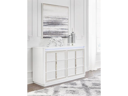 Signature Design by Ashley - Chalanna Dresser in White - B822-31 veiw 2