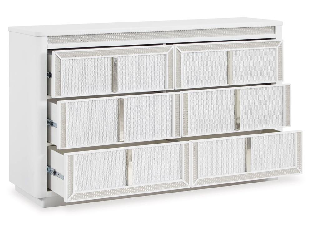 Signature Design by Ashley - Chalanna Dresser in White - B822-31 veiw 3