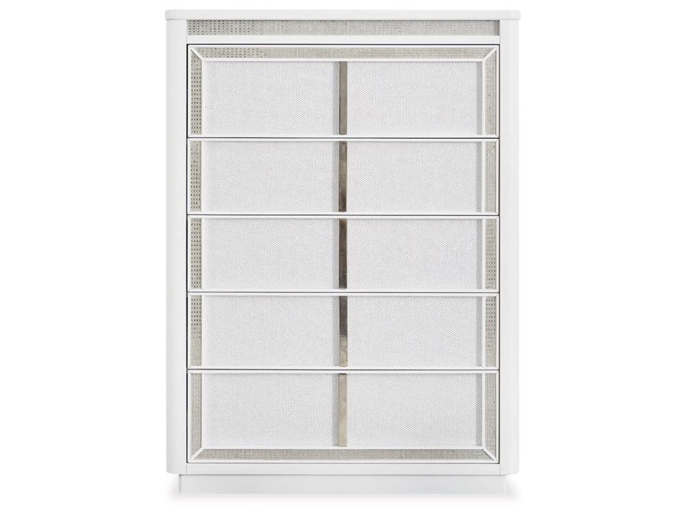 Signature Design by Ashley - Chalanna Five Drawer Chest in White - B822-46 veiw 1