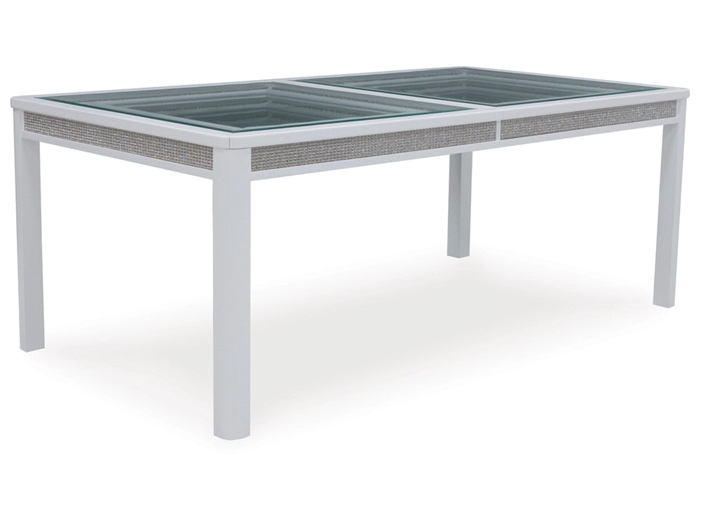 Signature Design by Ashley - Chalanna Rect Dining Room Ext Table in White - D822-35 veiw 3