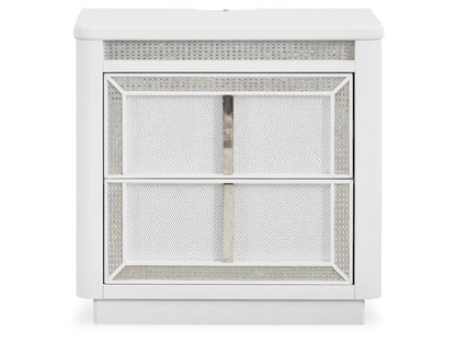 Signature Design by Ashley - Chalanna Two Drawer Night Stand in White - B822-92 veiw 1