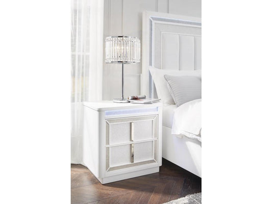 Signature Design by Ashley - Chalanna Two Drawer Night Stand in White - B822-92 veiw 2
