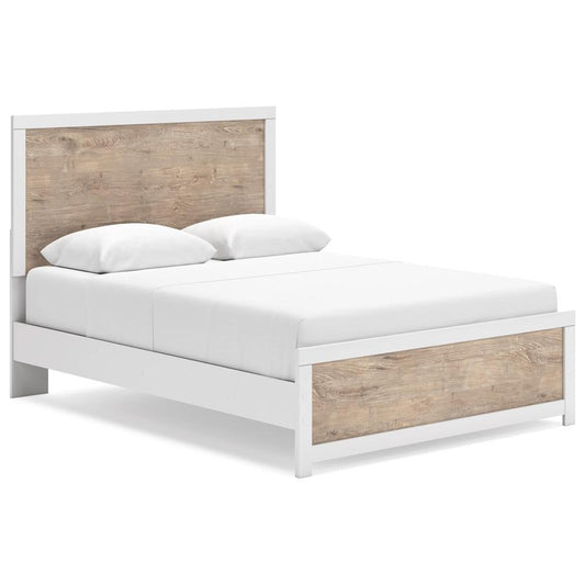 Signature Design by Ashley - Charbitt Queen Panel Bed in Two-Tone veiw 1