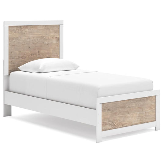 Signature Design by Ashley - Charbitt Twin Panel Bed in Two-Tone veiw 1