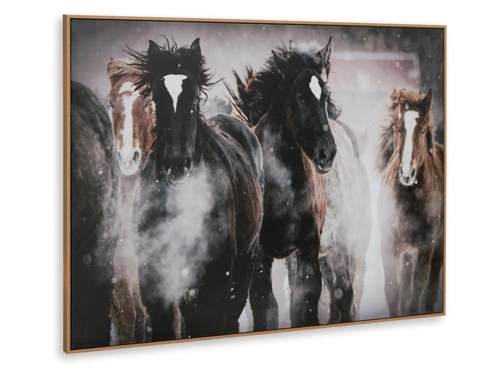 Signature Design by Ashley - Chaseburn Wall Art in Brown/Black/White - A8000380 veiw 3
