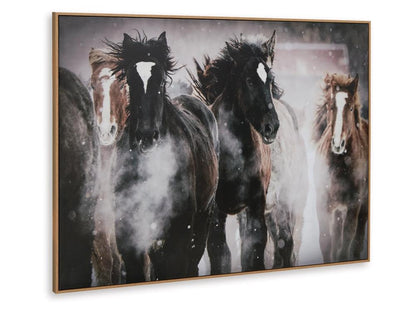 Signature Design by Ashley - Chaseburn Wall Art in Brown/Black/White - A8000380 veiw 3