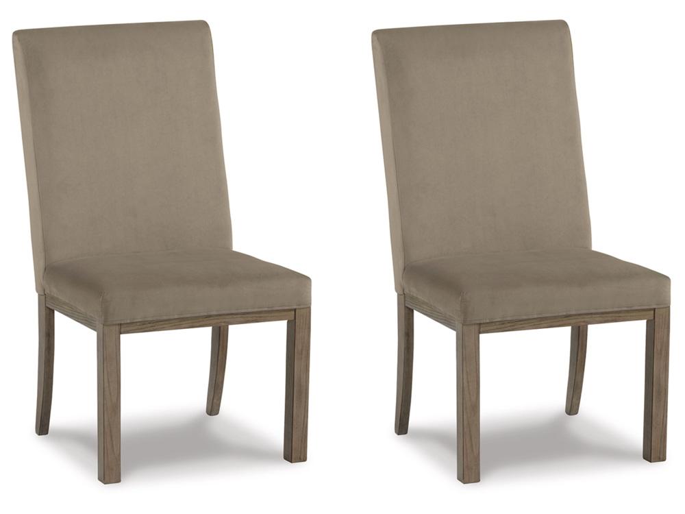 Signature Design by Ashley - Chrestner Dining Uph Side Chair (Set Of 2) in Gray/Brown - D983-01 veiw 2