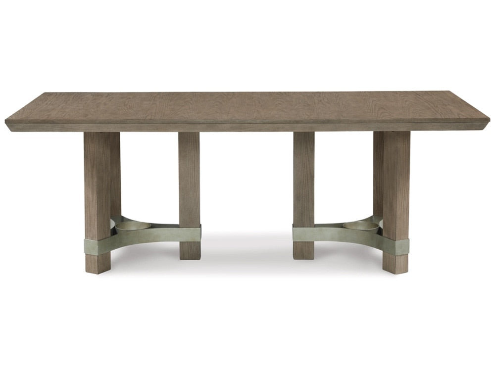 Signature Design by Ashley - Chrestner Rectangular Dining Room Table in Gray - D983-25 veiw 1