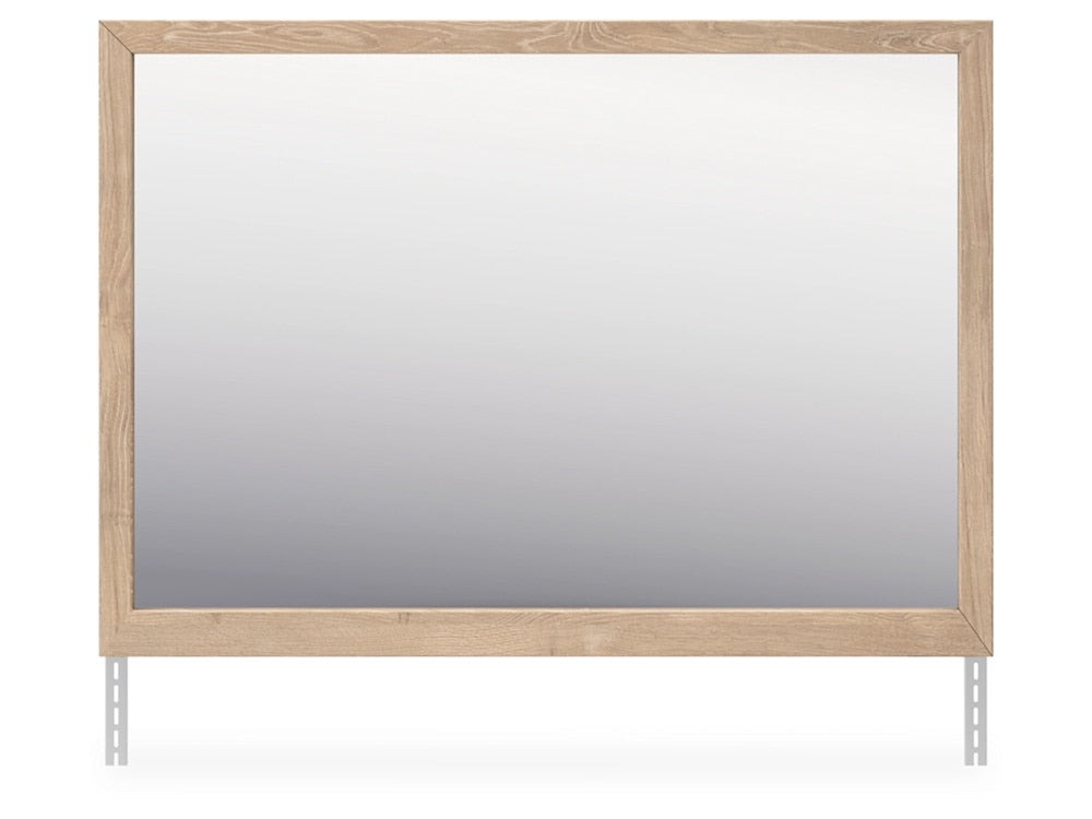 Signature Design by Ashley - Cielden Bedroom Mirror in Tan - B1199-36 veiw 1