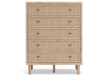 Signature Design by Ashley - Cielden Five Drawer Chest in Tan - B1199-345 veiw 1