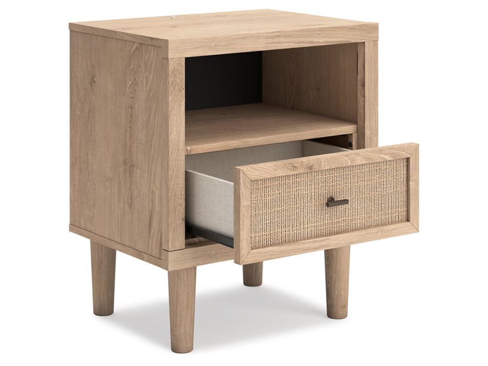 Signature Design by Ashley - Cielden One Drawer Night Stand in Tan - B1199-91 veiw 3