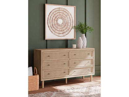 Signature Design by Ashley - Cielden Six Drawer Dresser in Tan - B1199-231 veiw 2