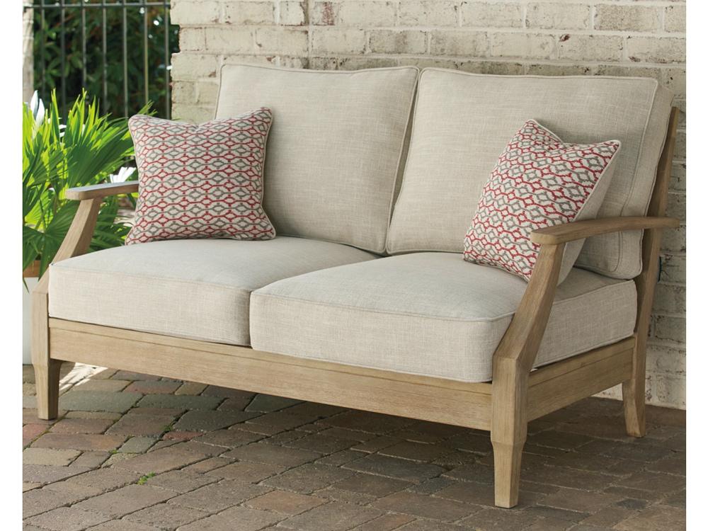 Signature Design by Ashley - Clare View Loveseat W/Cushion in Beige - P801-835 veiw 2
