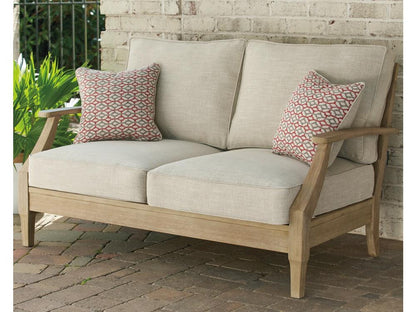 Signature Design by Ashley - Clare View Loveseat W/Cushion in Beige - P801-835 veiw 2