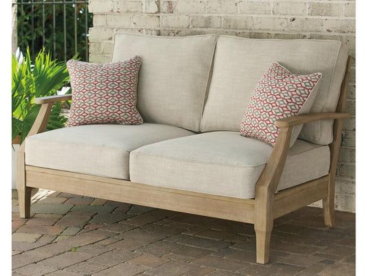 Signature Design by Ashley - Clare View Loveseat W/Cushion in Beige - P801-835 veiw 2