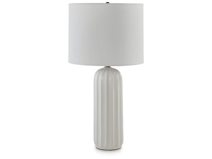 Signature Design by Ashley - Clarkland Ceramic Table Lamp (Set of 2) in White - L177974 veiw 1