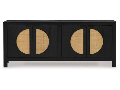 Signature Design by Ashley - Cliffiings Accent Cabinet in Black/Natural - A4000575 veiw 1