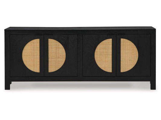 Signature Design by Ashley - Cliffiings Accent Cabinet in Black/Natural - A4000575 veiw 1