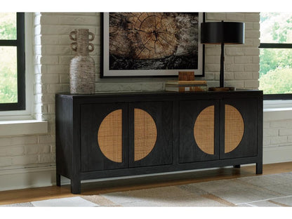 Signature Design by Ashley - Cliffiings Accent Cabinet in Black/Natural - A4000575 veiw 2