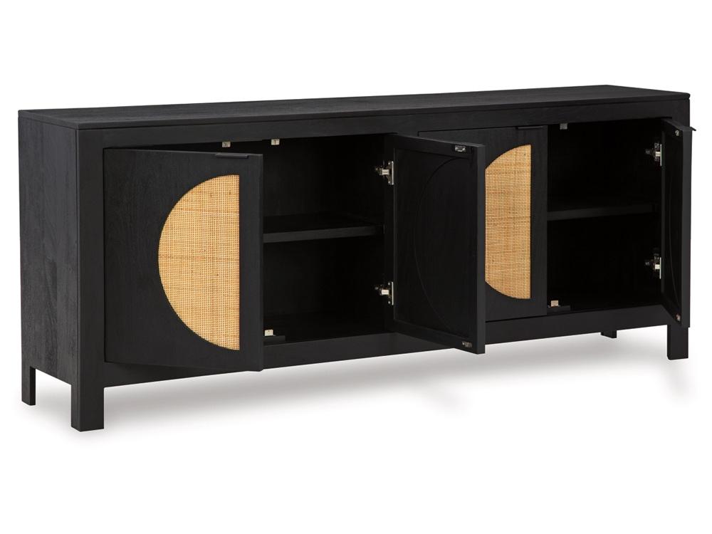 Signature Design by Ashley - Cliffiings Accent Cabinet in Black/Natural - A4000575 veiw 3