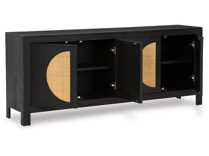 Signature Design by Ashley - Cliffiings Accent Cabinet in Black/Natural - A4000575 veiw 3