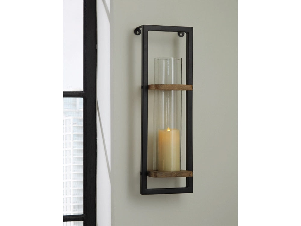 Signature Design by Ashley - Colburn Wall Sconce in Natural/Black - A8010171 veiw 2