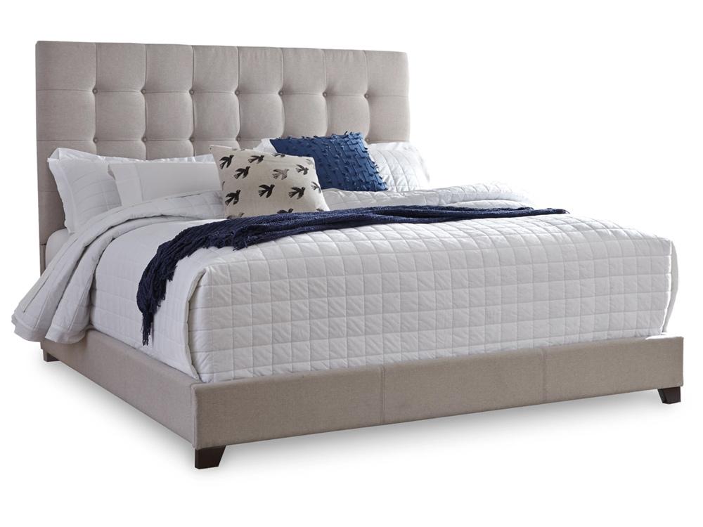 Signature Design by Ashley - Contemporary Upholstered Beds King Upholstered Bed in Beige - B130-582 veiw 1