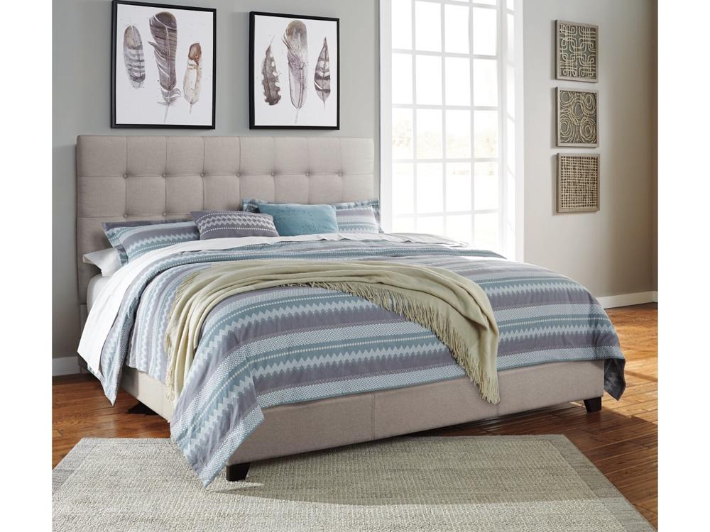 Signature Design by Ashley - Contemporary Upholstered Beds King Upholstered Bed in Beige - B130-582 veiw 2