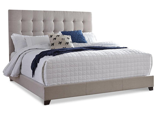 Signature Design by Ashley - Contemporary Upholstered Beds Queen Upholstered Bed in Beige - B130-581 veiw 1