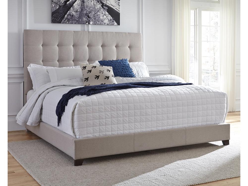 Signature Design by Ashley - Contemporary Upholstered Beds Queen Upholstered Bed in Beige - B130-581 veiw 2