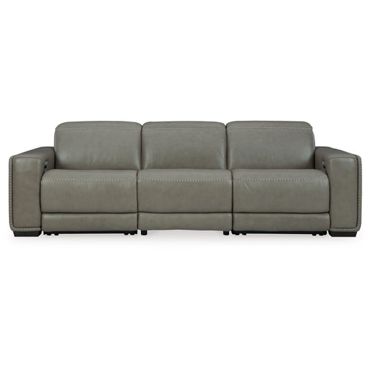 Signature Design by Ashley - Correze 3-Piece Power Reclining Sectional Sofa in Gray veiw 1