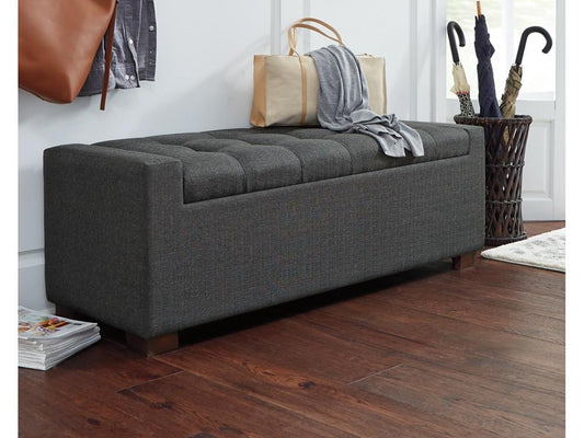 Signature Design by Ashley - Cortwell Storage Bench in Gray - A3000224 veiw 2