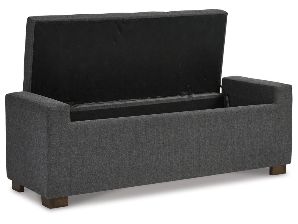 Signature Design by Ashley - Cortwell Storage Bench in Gray - A3000224 veiw 3