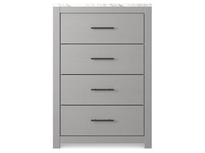 Signature Design by Ashley - Cottonburg Four Drawer Chest in Light Gray/White - B1192-44 veiw 1