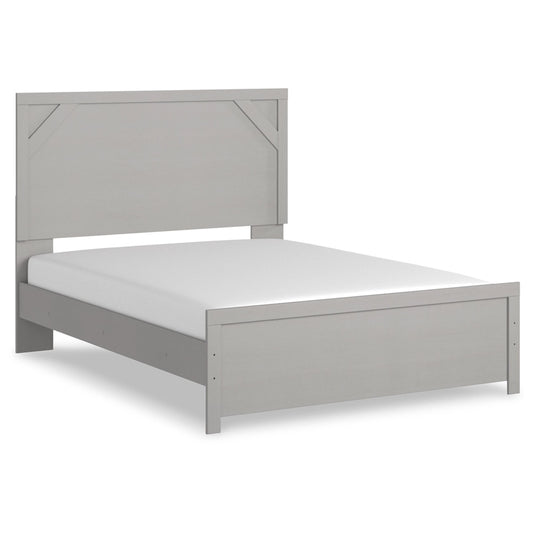 Signature Design by Ashley - Cottonburg Queen Panel Bed in Light Gray/White veiw 1