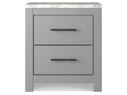 Signature Design by Ashley - Cottonburg Two Drawer Night Stand in Light Gray/White - B1192-92 veiw 1