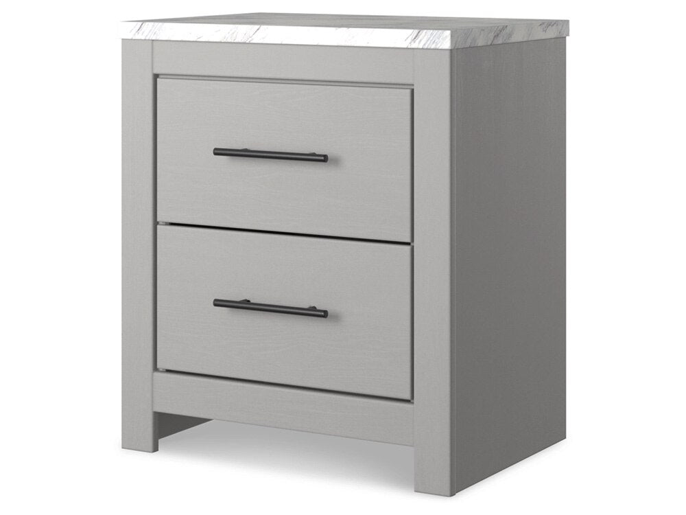 Signature Design by Ashley - Cottonburg Two Drawer Night Stand in Light Gray/White - B1192-92 veiw 2