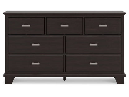 Signature Design by Ashley - Covetown Dresser in Dark Brown - B441-31 veiw 1