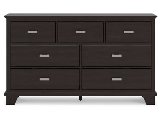 Signature Design by Ashley - Covetown Dresser in Dark Brown - B441-31 veiw 1